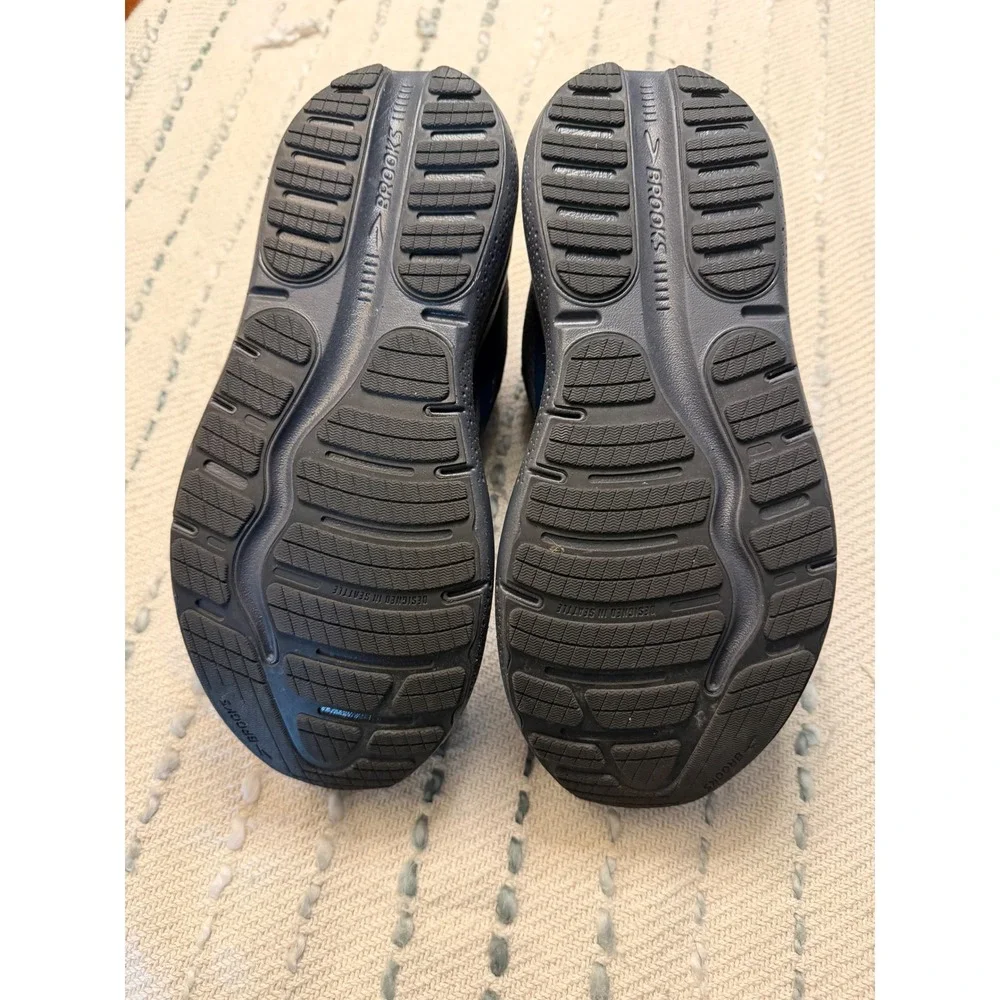 Brooks Ghost Max 2 Black Ebony Teal Running Shoes Mens 8.5 Wide 2E 1104312E081